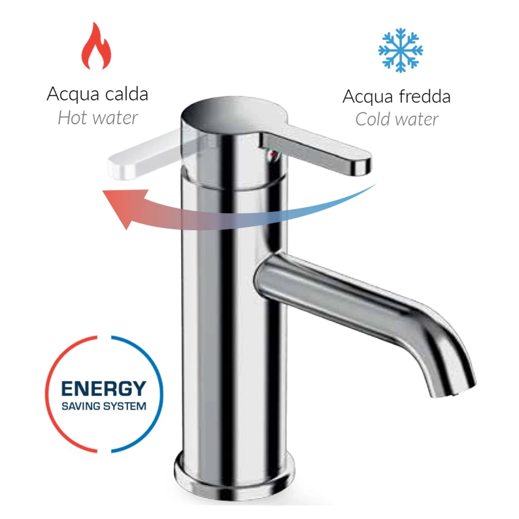 Miscelatore monocomando lavabo TIEMM linea TEN cromo