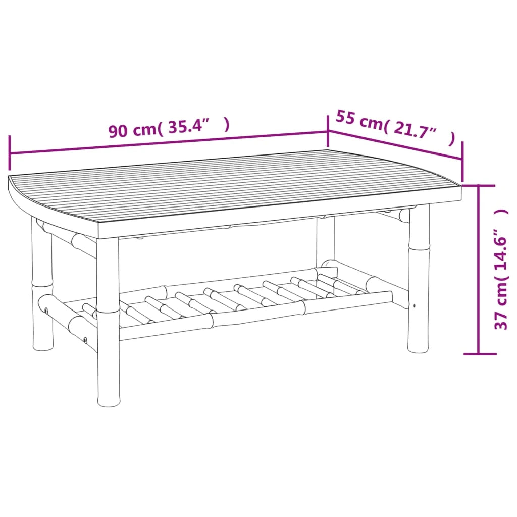 Set di mobili da giardino mobili da esterno set da 3 pezzi con cuscini bambù bianco crema 02_0015921