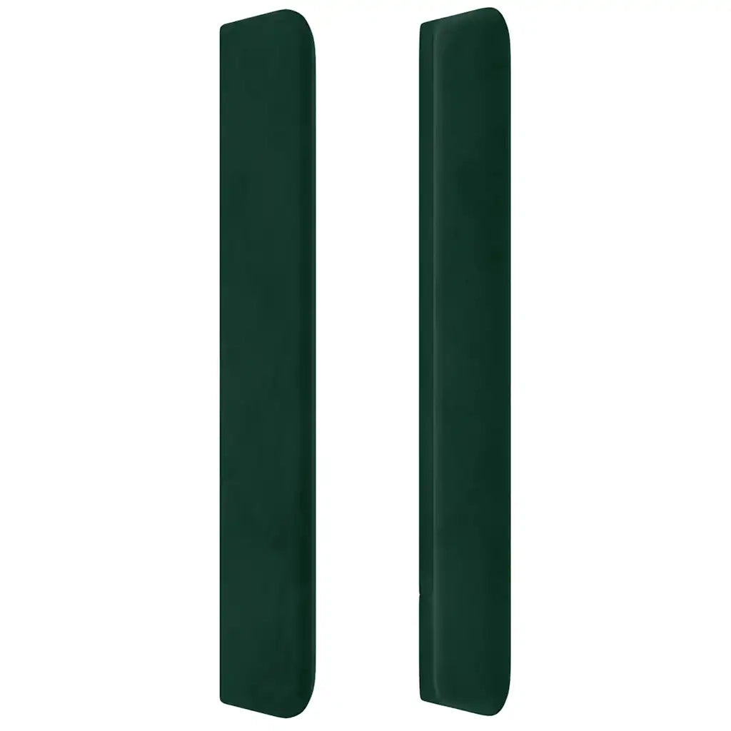 Testiera ad Orecchio Verde Scuro 183x16x118/128 cm in Velluto 3120077