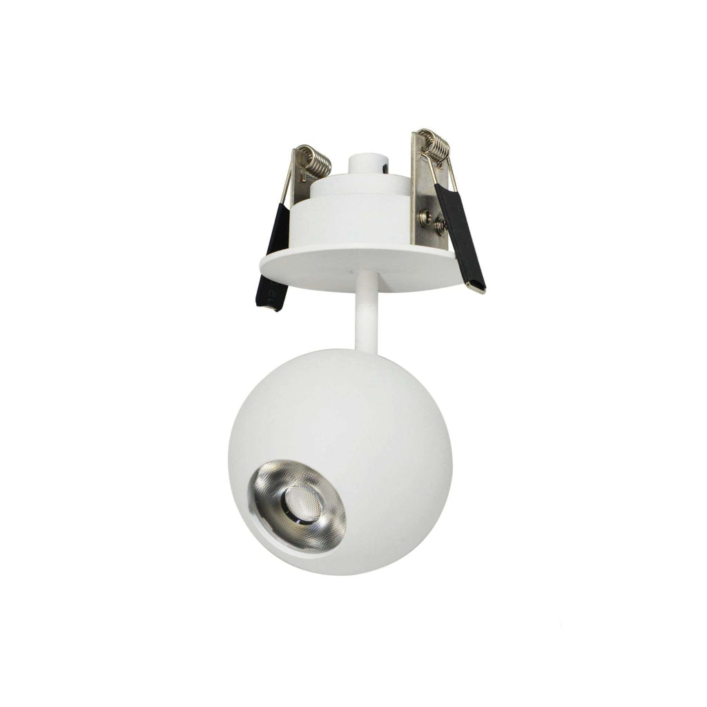 Faretto LED da incasso Bora Recessed 8,5W 36º 3000K Bianco Mate - Faretto sferico orientabile ad alta efficienza - Beneito & Faure