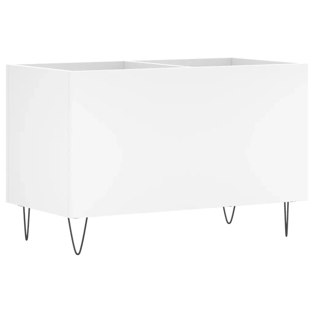 Mobile Porta Dischi Bianco 74,5x38x48 cm in Legno Multistratocod mxl 79578