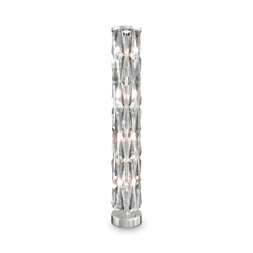Maytoni Lampada da terra contemporanea Puntes 8 luci E14 cromo acciaio cristallo