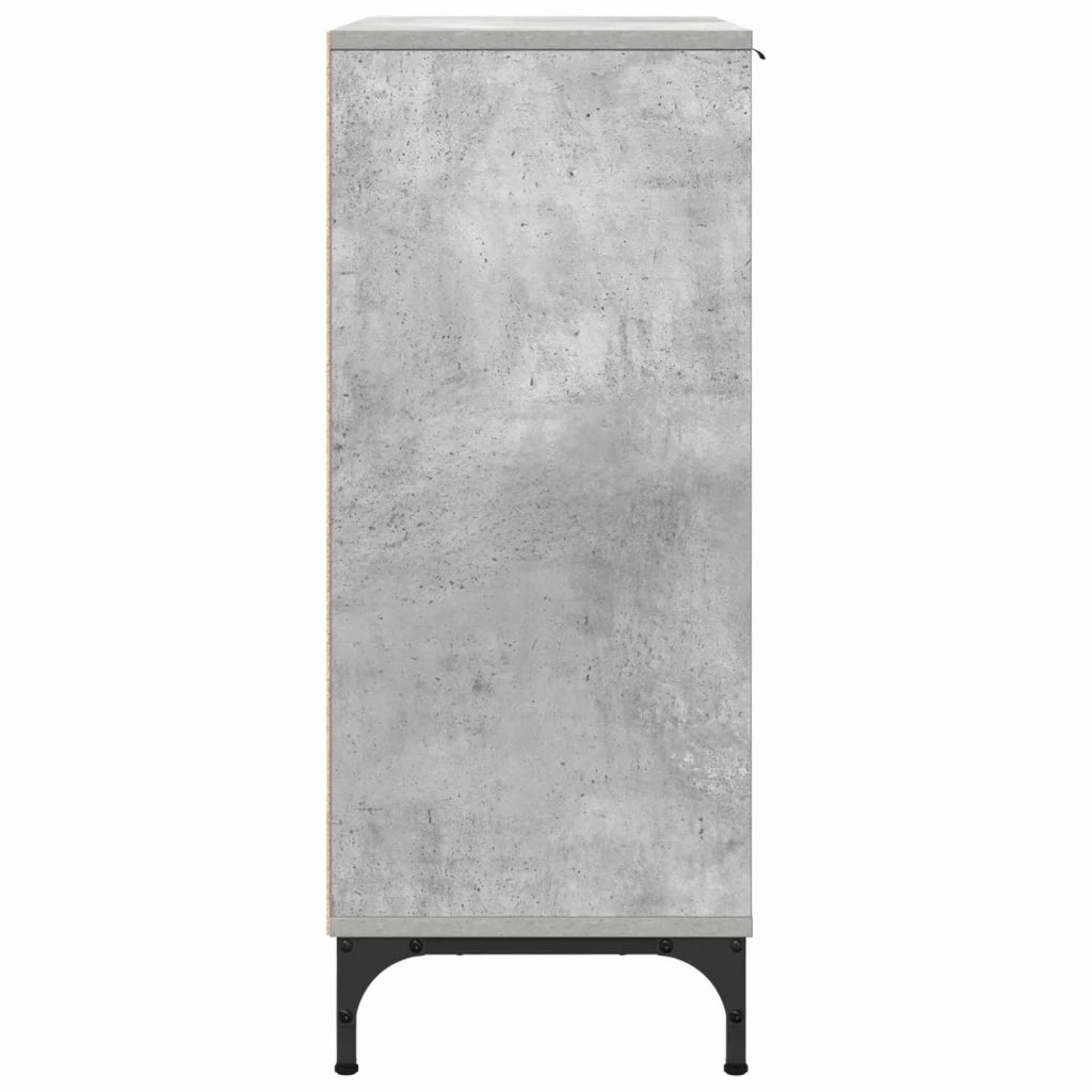 Credenza Grigio cemento 89,5 x 33 x 82 cm Legno multistrato 883457
