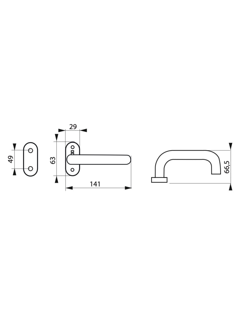 Coppia di maniglie in acciaio inox – THIRARD