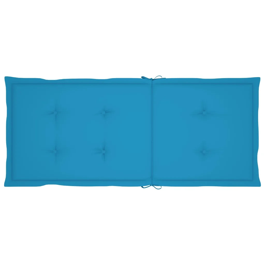 Sedie da Giardino Reclinabili 2 pz con Cuscini Massello Acacia 3064063