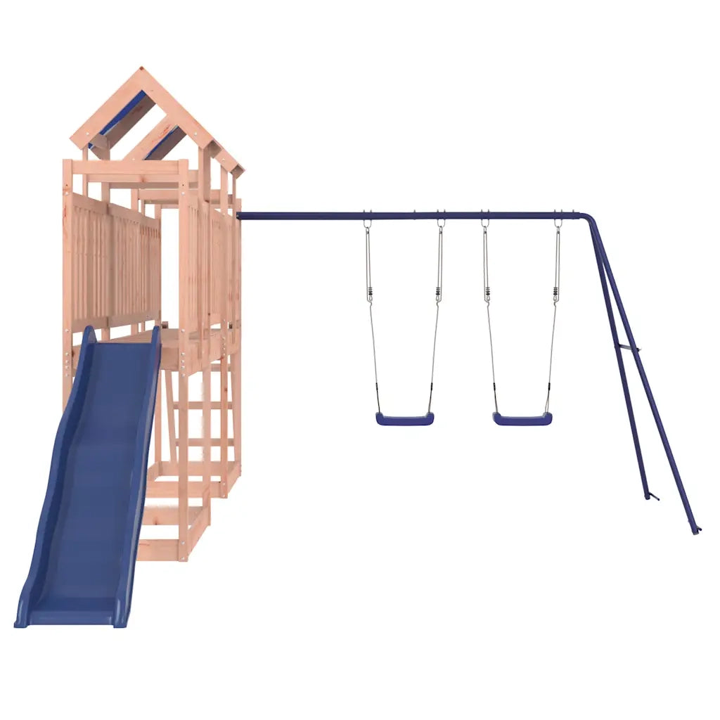 Set da Gioco da Esterno in Legno Massello di Douglas