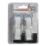 4 Ruote Bianche in Nylon per Mobili 2 Fisse e 2 Girevoli 40mm 4 Viti a Ruota