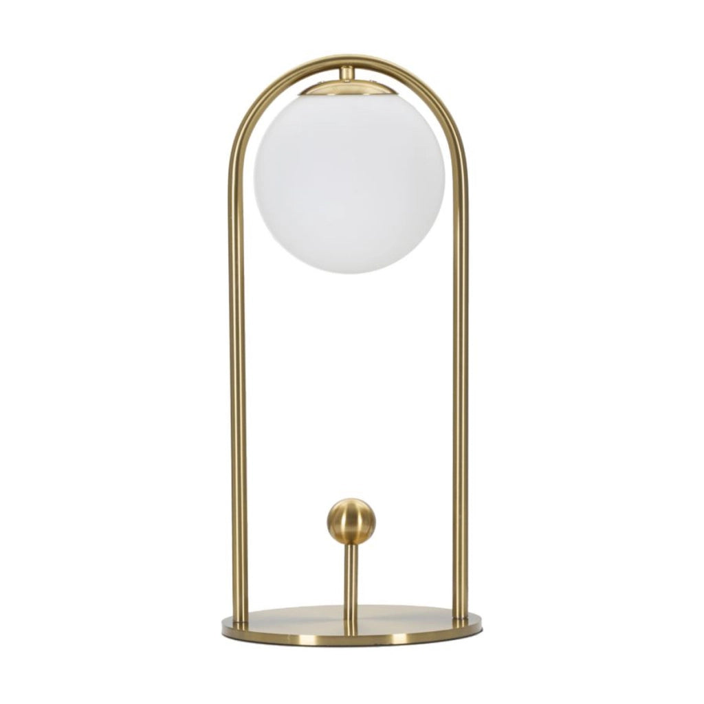 Lampada da Tavolo VKH148, Oro, Metallo, 21x21x47 cm