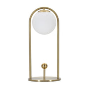 Lampada da Tavolo VKH148, Oro, Metallo, 21x21x47 cm