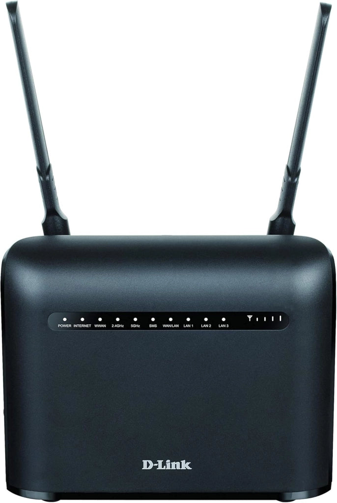 D-Link DWR-960 Router LTE Cat 7 Wi-Fi AC1200, Router Mobile 4G/3G, Multi WAN, Porte Gigabit, Slot per SIM Card Integrato, Doppio Firewall e Internet Fail-Safe