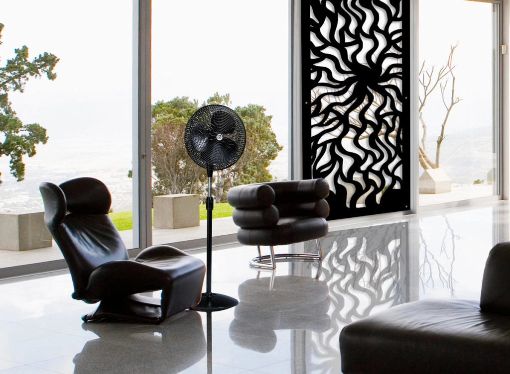 SPLASH - Pannello in PVC traforato - Parasole Colore: nero, Misura: 73x148 cm
