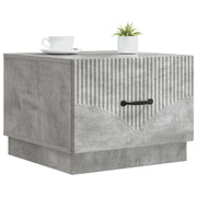 Tavolino da salotto | Tavolino da caff¨¨ | Tavolino da Soggiorno con cassetto Grigio Cemento 49 x 50 x 37 cm