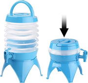 Ottimale - contenitore acqua esterno - 5,5 litri - contenitore acqua portatile - con maniglia - contenitore acqua riutilizzabile - per campeggio - con valvola - contenitore acqua pieghevole - contenitore acqua da trasporto