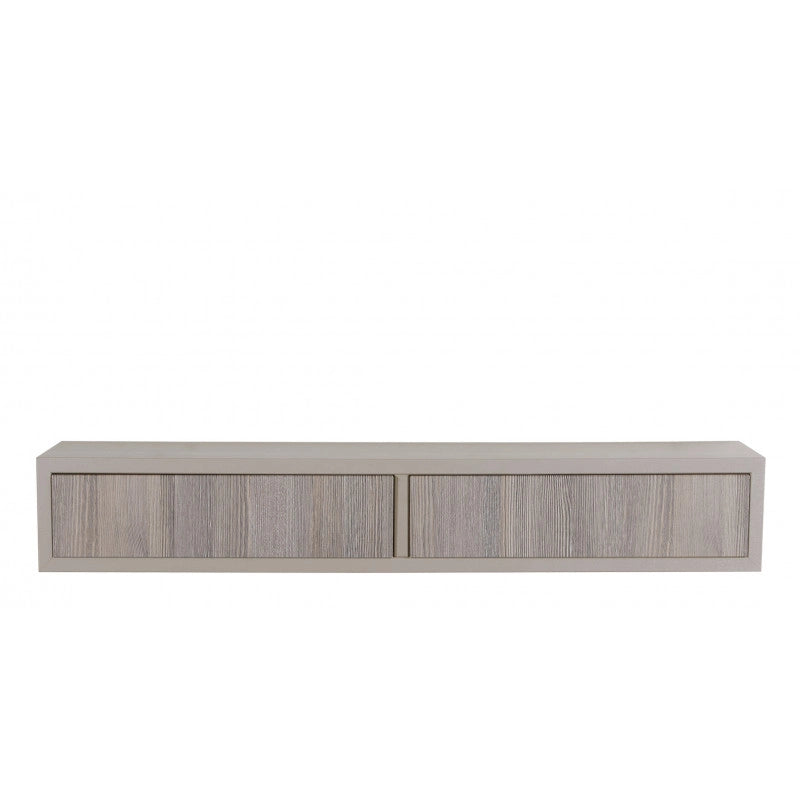 Mensola da Muro con Cassetto, Comodino Sospeso, Mensola da Parete, Marrone e Rovere Moka, 88,2x13,4 p20 cm - Domino
