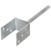 Picchetti per Recinzione 6 pz Argento 7x6x30 cm Acciaio Zincato CFW1285585