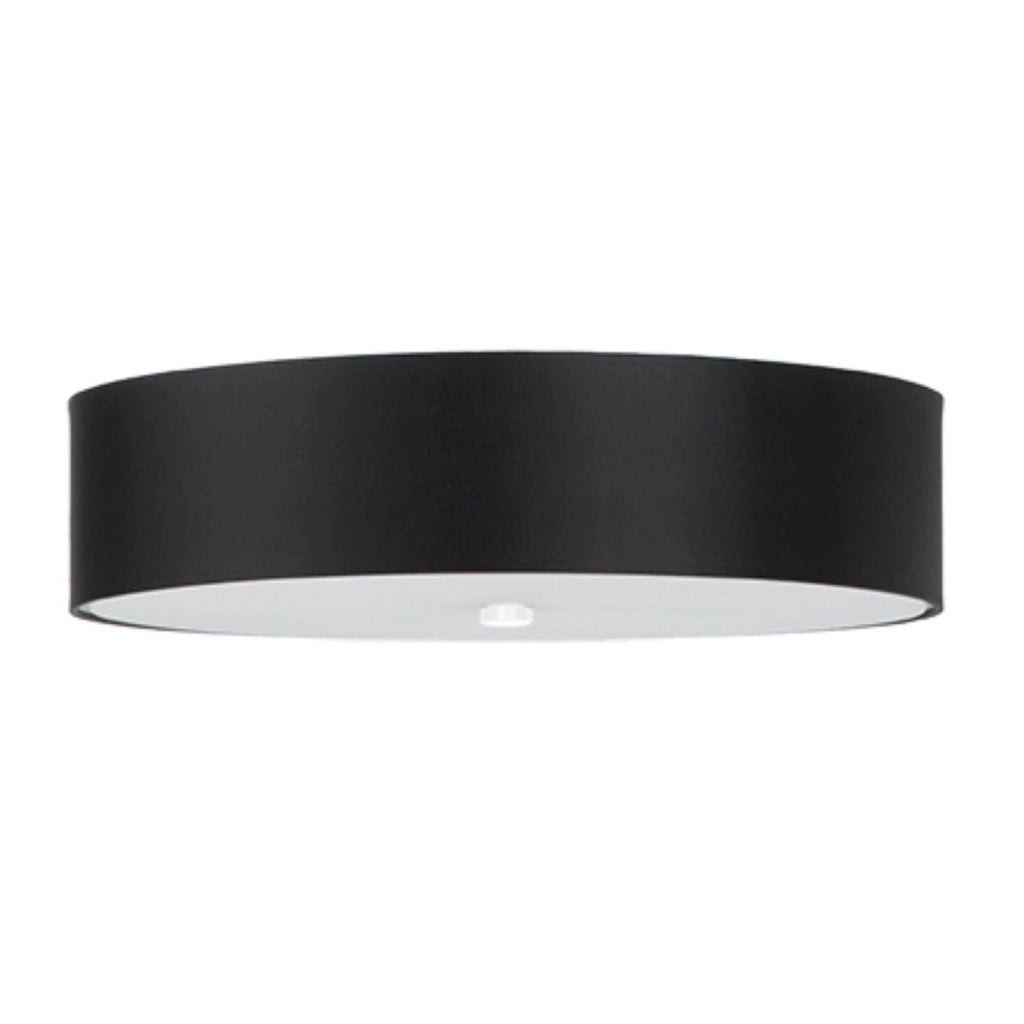 Plafoniera rotonda moderna nera Ø50 5xE27 Gradus Pure Lume