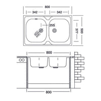 Lavello 80x50 cm 50 series