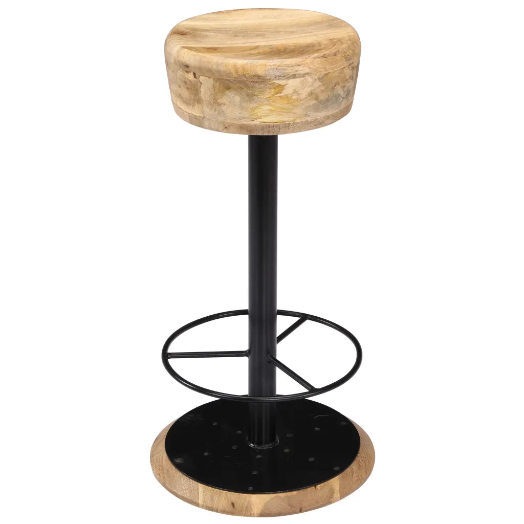 Sgabelli da Bar 2 pz in Legno Massello di Mango cod mxl 66757