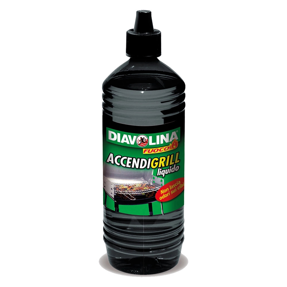 ACCENDIGRILL LIQUIDO Lt. 1- 12 pezzi  - DIAVOLINA
