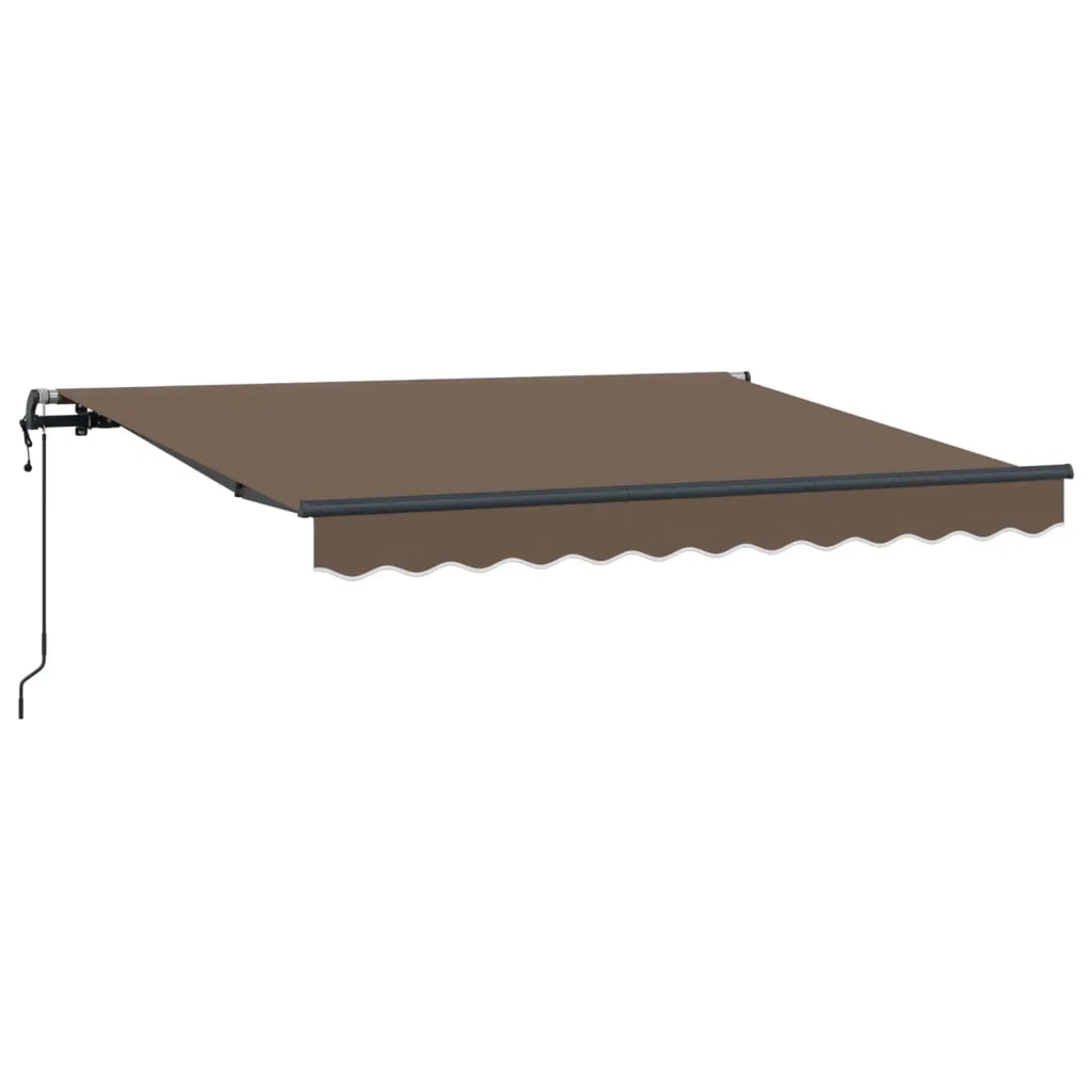 Tenda retrattile Tortora 4 x 2 m Tessuto 3425831