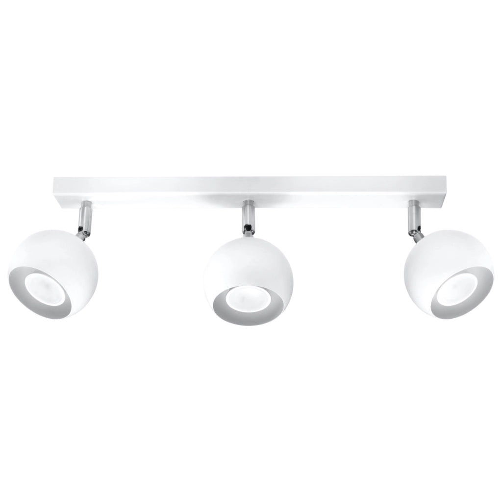 Plafoniera Pure Lume Fokumo 3 spot bianco cromo GU10