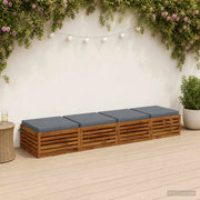 Cuscini per Sedia in 4 Pezzi SOEST 4 pz 100% Poliestere Blu 944712