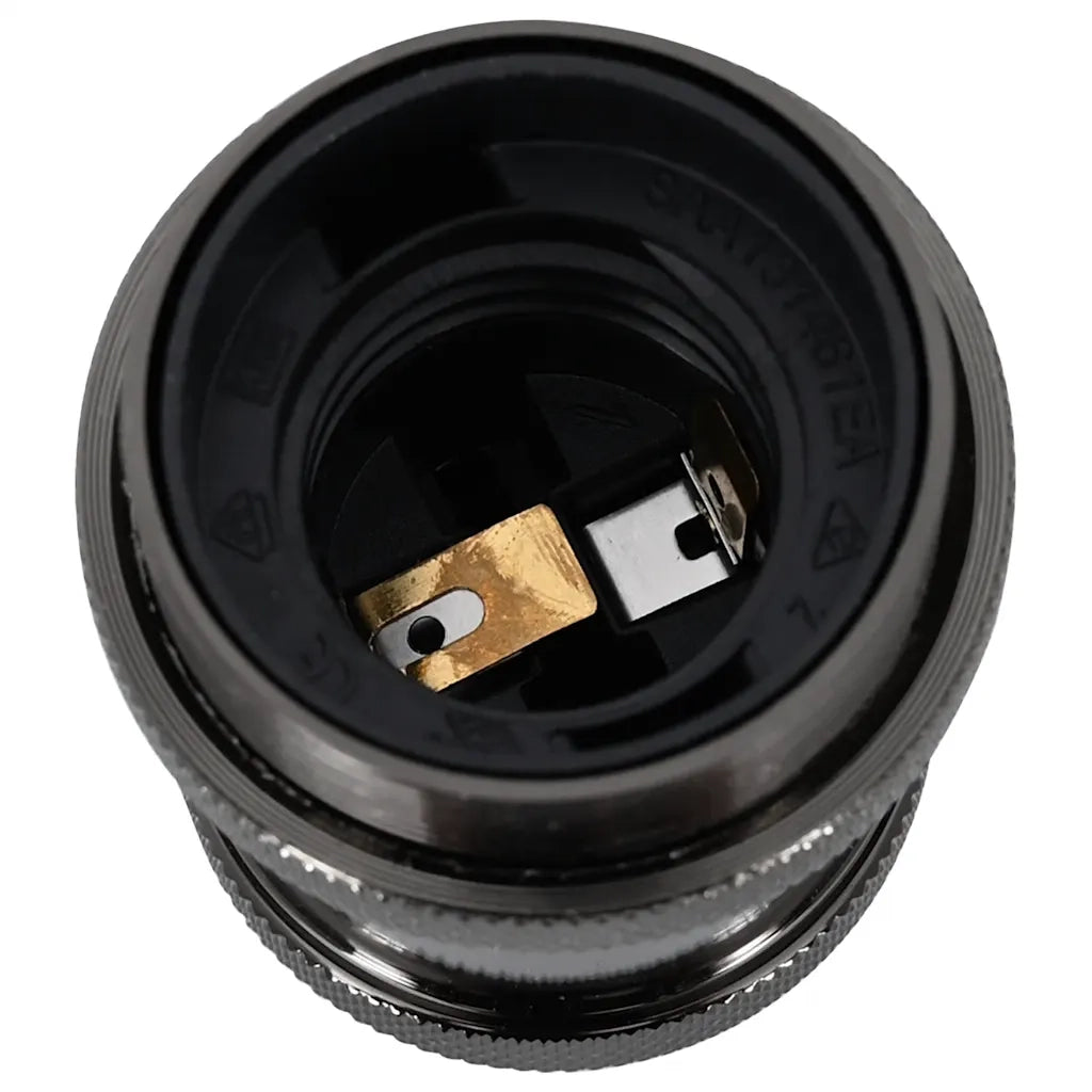 Portalampade 2 pz Nero Lucido E27 CFW1333310