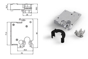 SECUREMME CUORE RICAMBIO CIL.EUROPEO X SERRATURA 25 SX