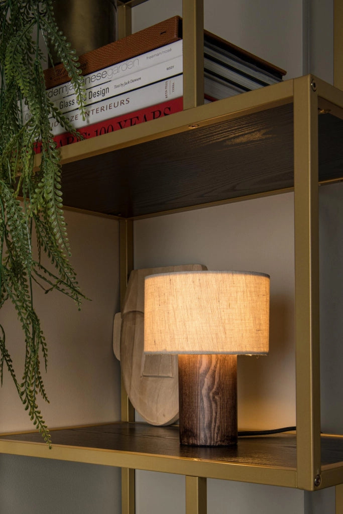 Lampada da tavolo scandinava TACHINA lino beige Lucide