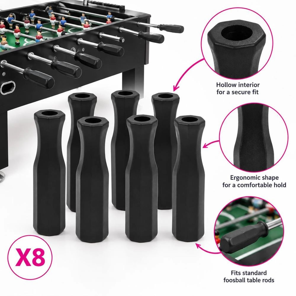 Table Football Handles, 8 Pcs.