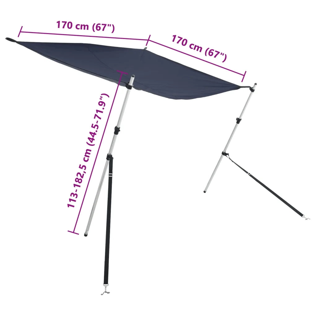 Set Estensione Tendalino a T Blu 170x170x(113-182,5) cm