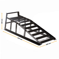 2x Auffahrrampe bis 2t 835x320x280mm