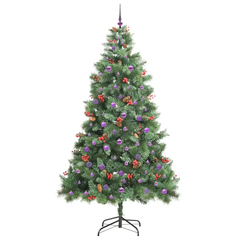 Albero di Natale artificiale Verde 240 cm PVC e Metallo
