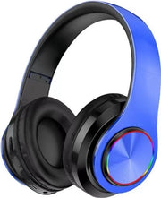 Cuffie da ascolto in cuffia sovrapposta Bluetooth, suono surround da ricevere senza fili, ripiegabile, modalità handsfree, con microfono, stereo Hi-Fi, compatibile con micro SD/TF/FM per laptop, telefono e pc.