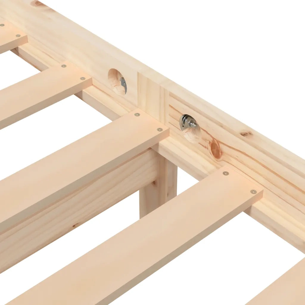 Giroletto-Struttura Letto in Legno Massello di Pino 90x200 cm 591882