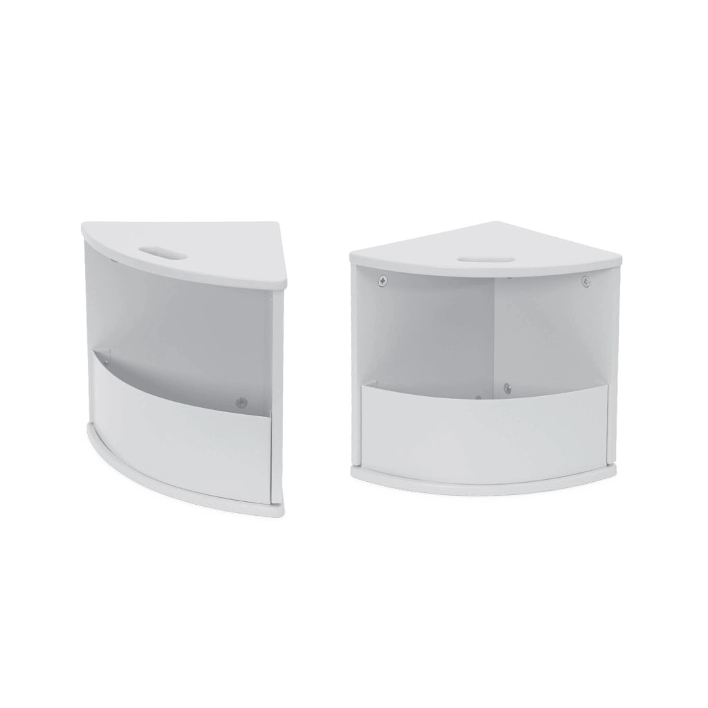 Tavolo con ardesia e 4 sedie con contenitore per bambini, bianco