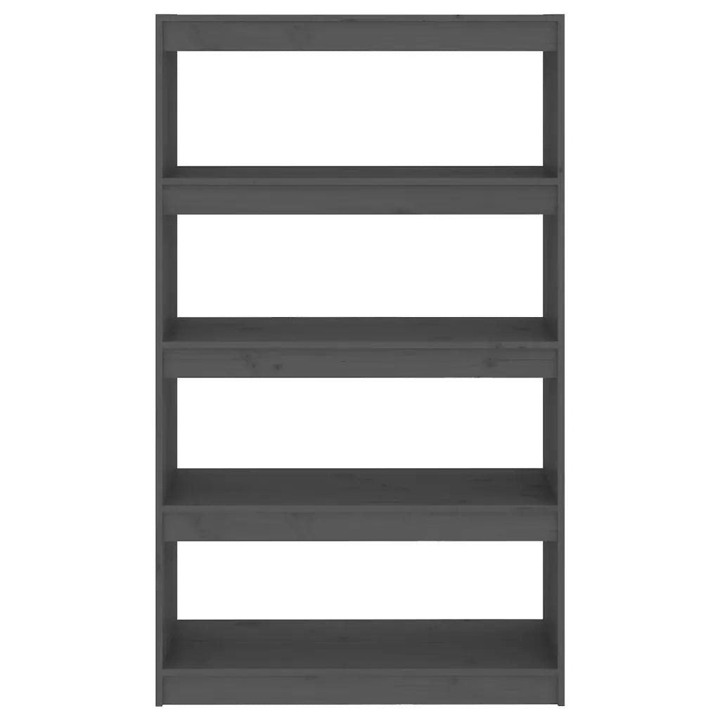 Libreria/Divisorio Grigio 80x30x135,5 cm in Massello di Pino 808195