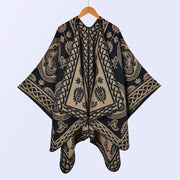 Sciarpe, scialli e mantelle calde da donna in jacquard di cashmere spesso, in stile europeo e americano, per autunno e inverno.