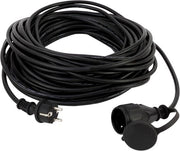 Cavo di prolunga impermeabile per esterni - 25 metri - 3680 W - H05RR-F - nero