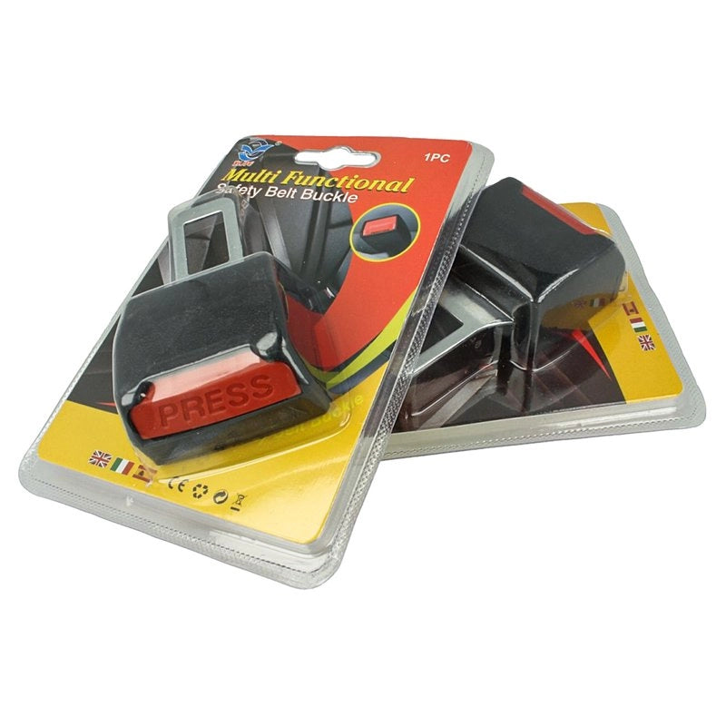 2 PZ Ganci Prolunga Cintura Sicurezza Universale Beep Stop Blocca Allarme Auto
