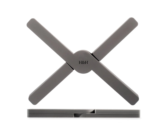 Sottopentola regolabile in silicone colore grigio scuro