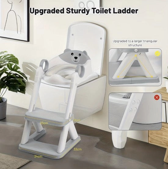 Potty Trainingsedile Bifase per Bambini – Sedile per Bambini con Sostegno, Protezione per le Mani e Suola Antiscivolo per i Piedi