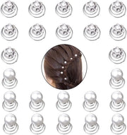 24 pezzi di spille per capelli a spirale - cristalli di rhinestone e perle per capelli - accessori per capelli per donne e ragazze (2 stili) - moda da sposa elegante