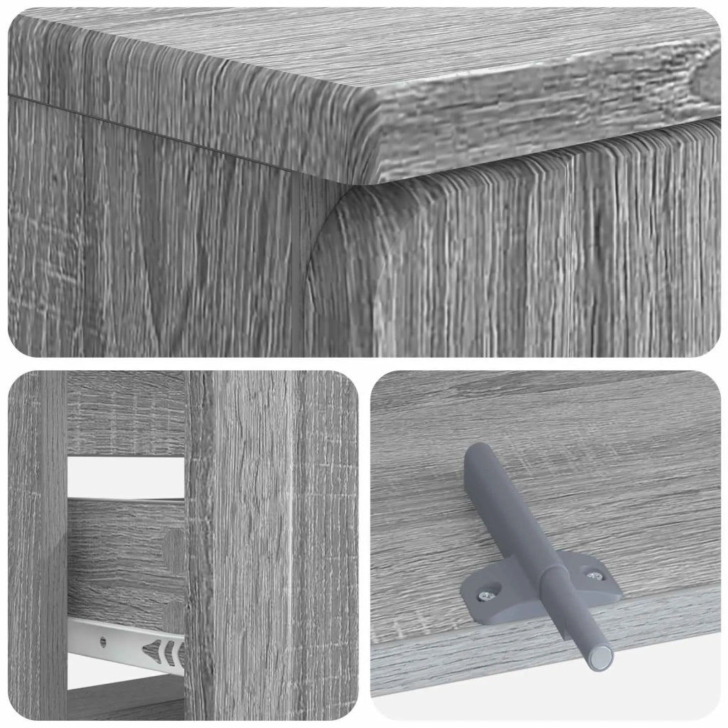 Armadio per Lavabo da Bagno ZWOLLE Sonoma grigio 896361