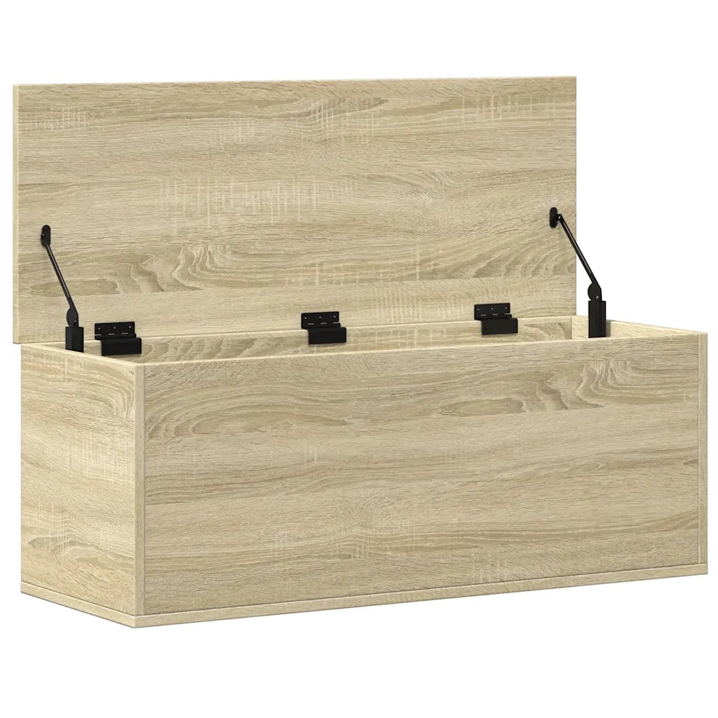 vidaXL Contenitore Portaoggetti Rovere Sonoma 90x35x35cm in Truciolato