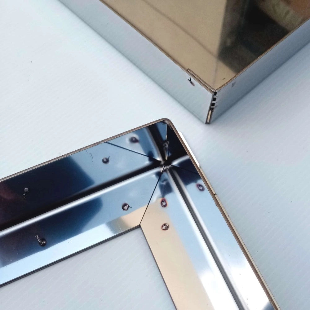 Sigillo 400 x 400 x h 80mm chiusino di acciaio inox pesante da incasso