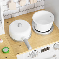 Cucina Giocattolo per Bambini 82x65x87 cm in Legno Bianco