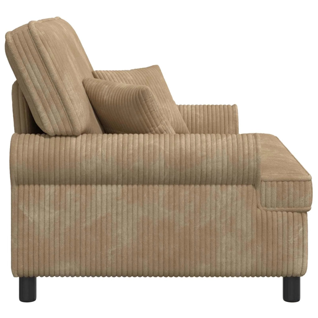 Poltrona XXL con cuscini Beige Tessuto a 1,5 linee 42043503