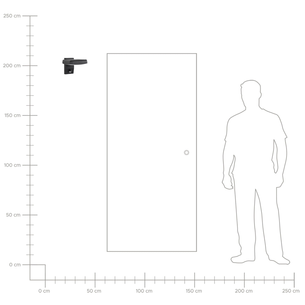 Lampada LED da Parete per Esterni in Alluminio Nero Design Moderno