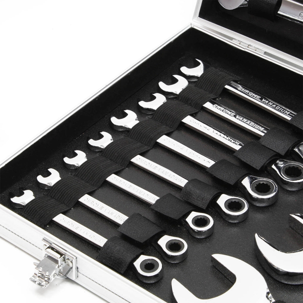 Chiave combinata a cricchetto Set da 22 pezzi 6-32mm Chiave inglese a forchetta